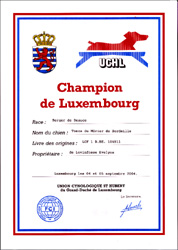 certificat de Tosca